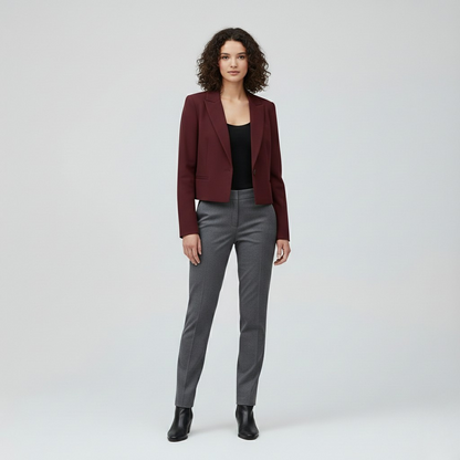 Cropped Power Tailored Blazer