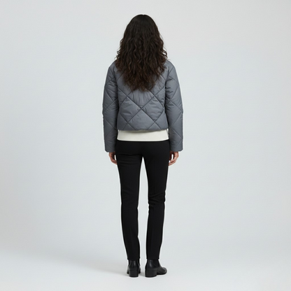 Cropped Quilted Puffer Jacket