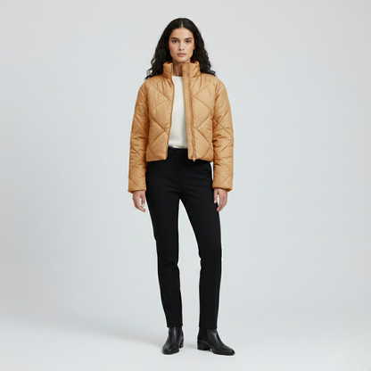 Cropped Quilted Puffer Jacket