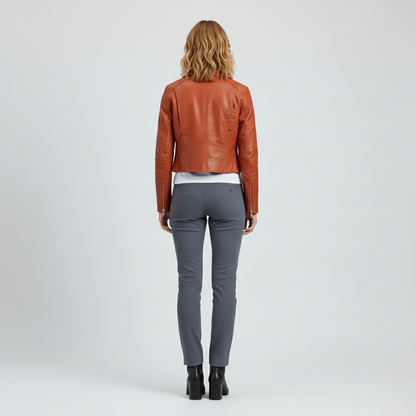 Cropped Moto Jacket