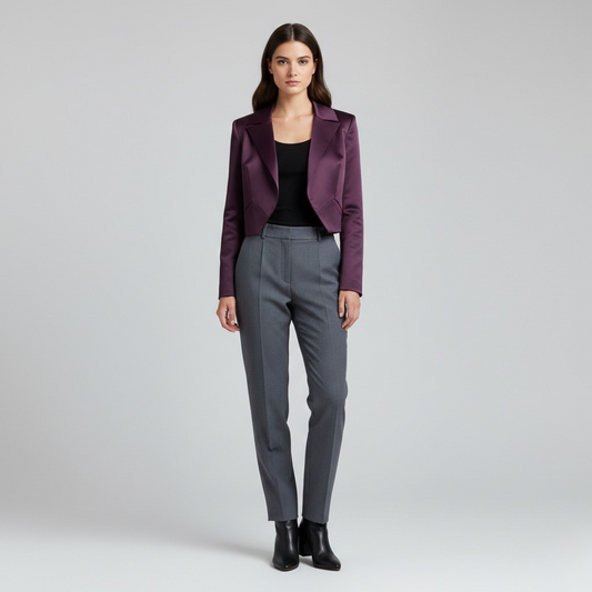 Sculpted Cropped Blazer