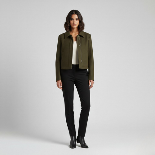 Minimal Zip-Front Jacket