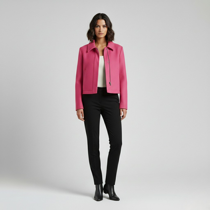 Minimal Zip-Front Jacket